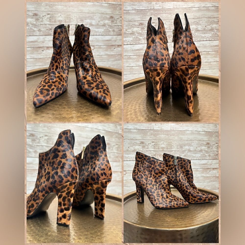 Mark Fischer LTD - Mellaly Ankle Booties Women’s 6.5M Brown Leopard Print NWOB - Picture 3 of 16